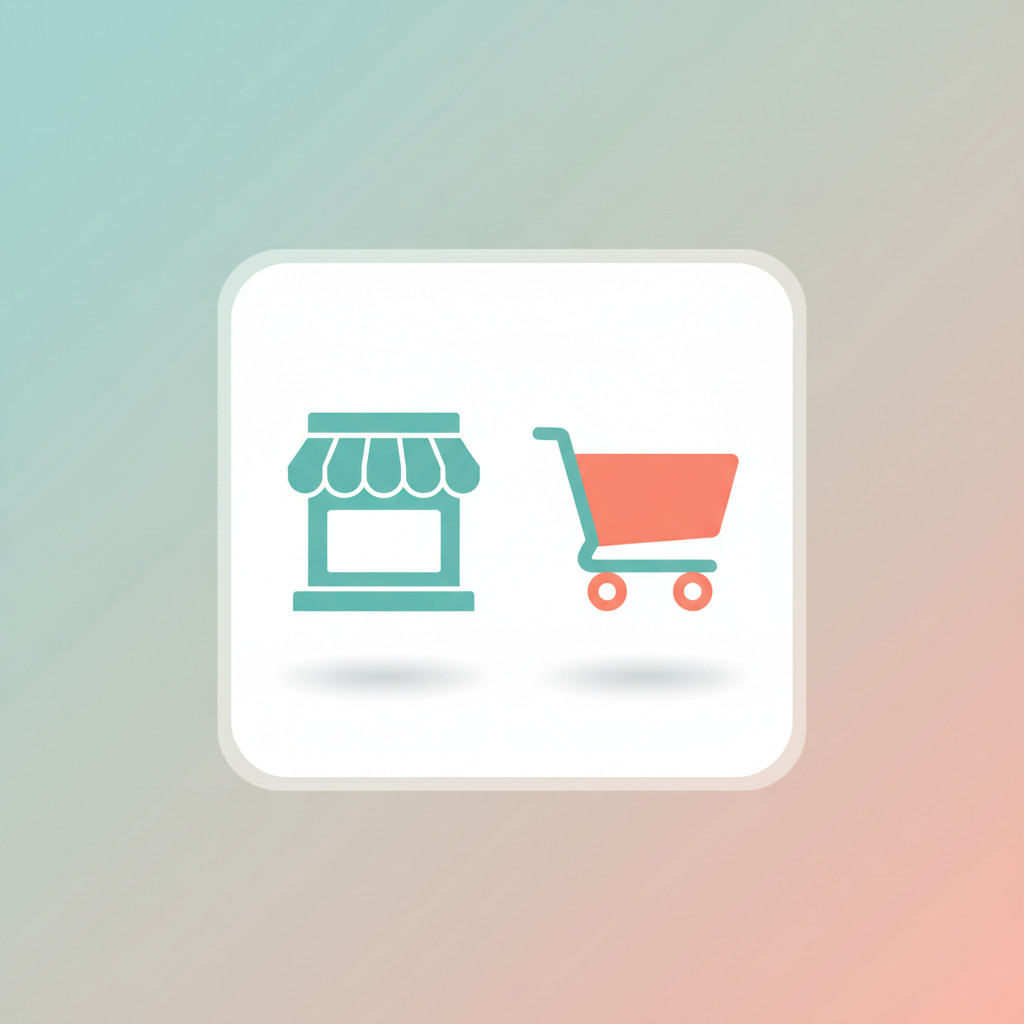 WooCommerce shopping cart and storefront illustration